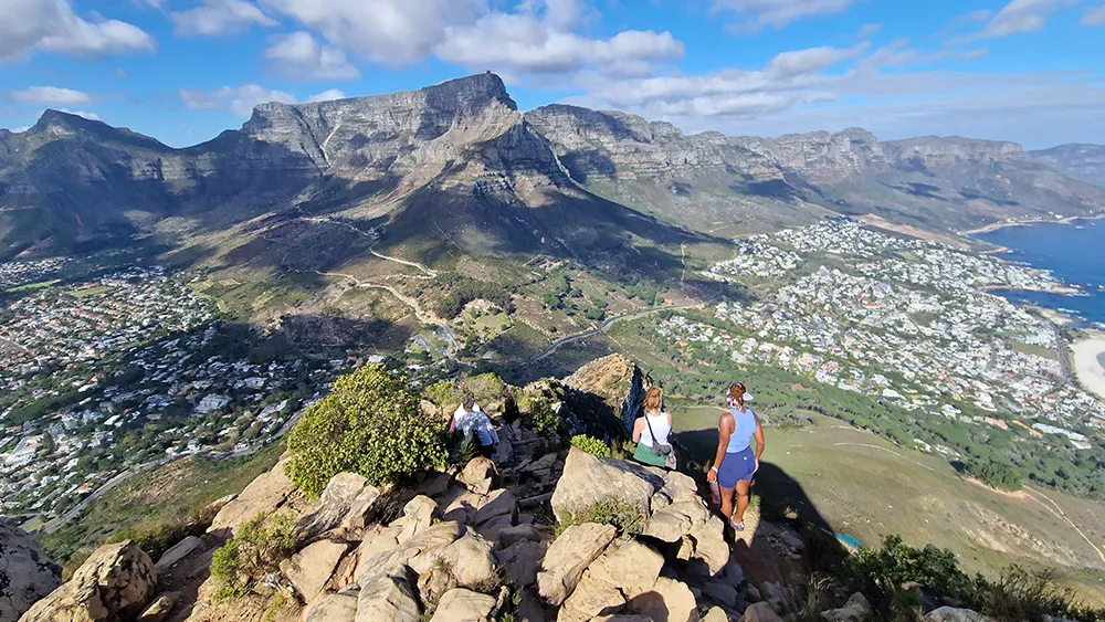 Blick vom Lion’s Head auf den Tafelberg